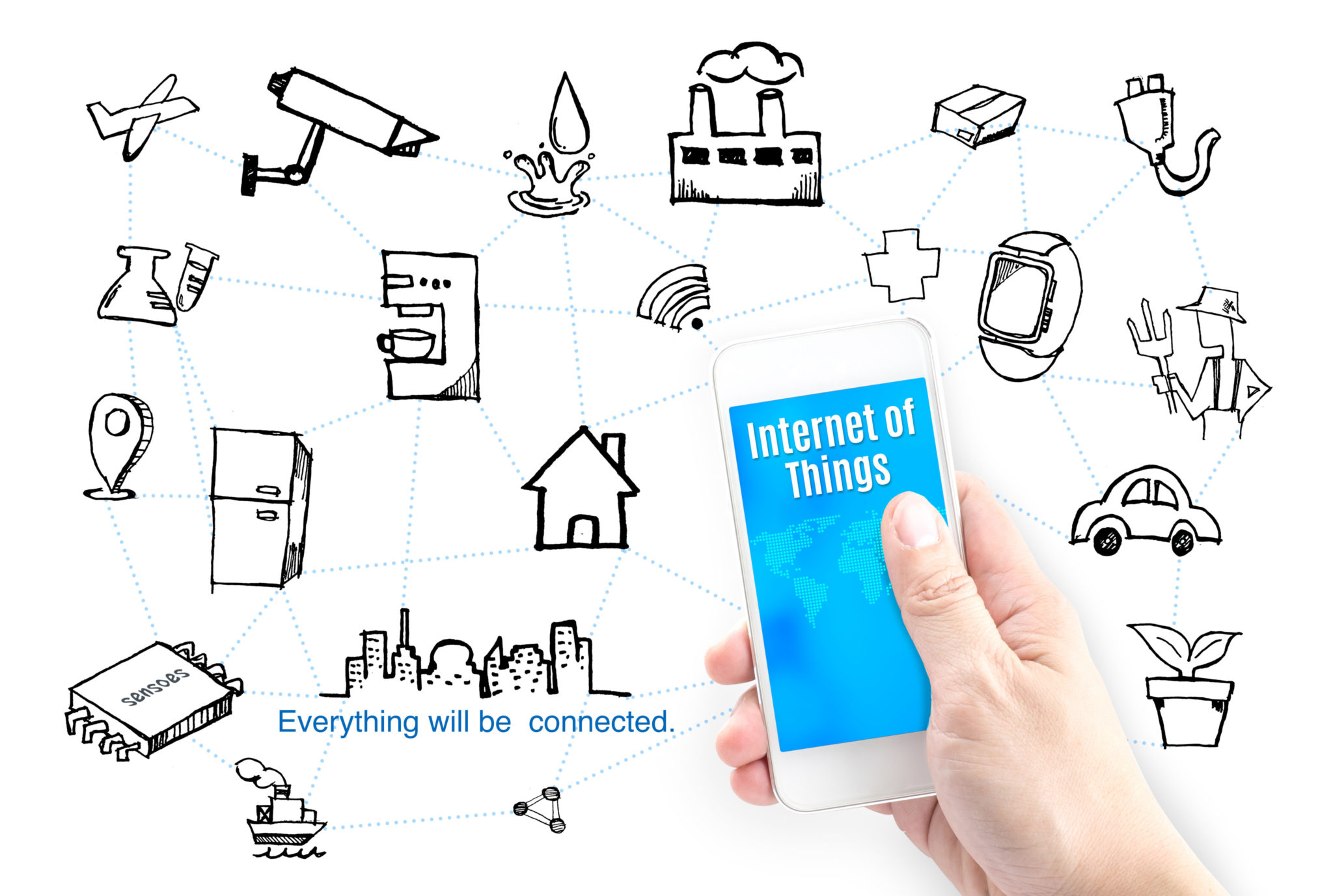 Will be connected to a. Internet of things.