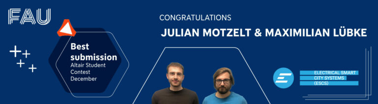 Julian Motzelt and Maximilian Lübke won Altair Student Contest
