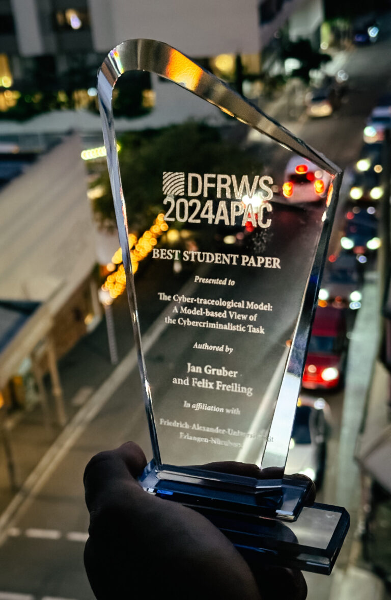 Best Student Paper Award for Jan Gruber at DFRWS APAC ’24