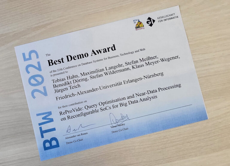 Best Demo Award für Tobias Hahn