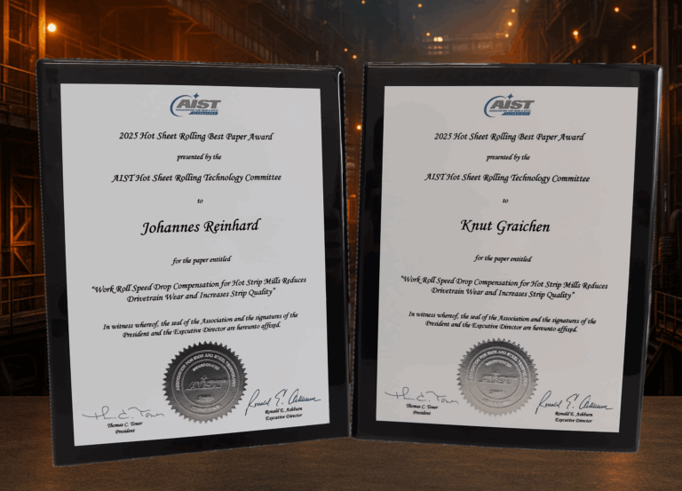Best Paper Award from the AIST (Association for Iron & Steel Technology) Committee