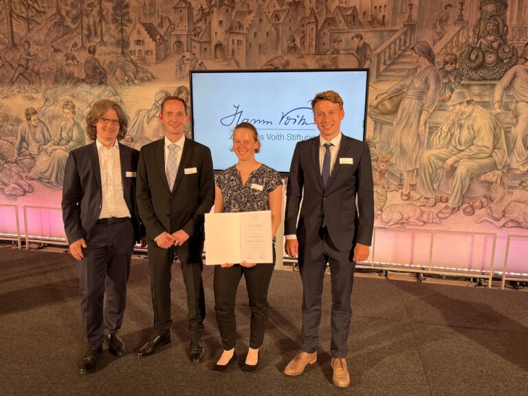 “Hanns-Voith-Stiftungspreis 2025” for Eva Nistler