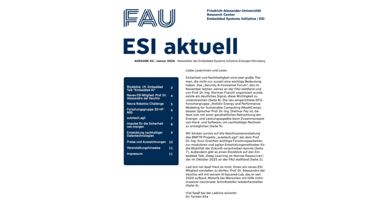 Ausgabe 42 des Newsletters ESIaktuell