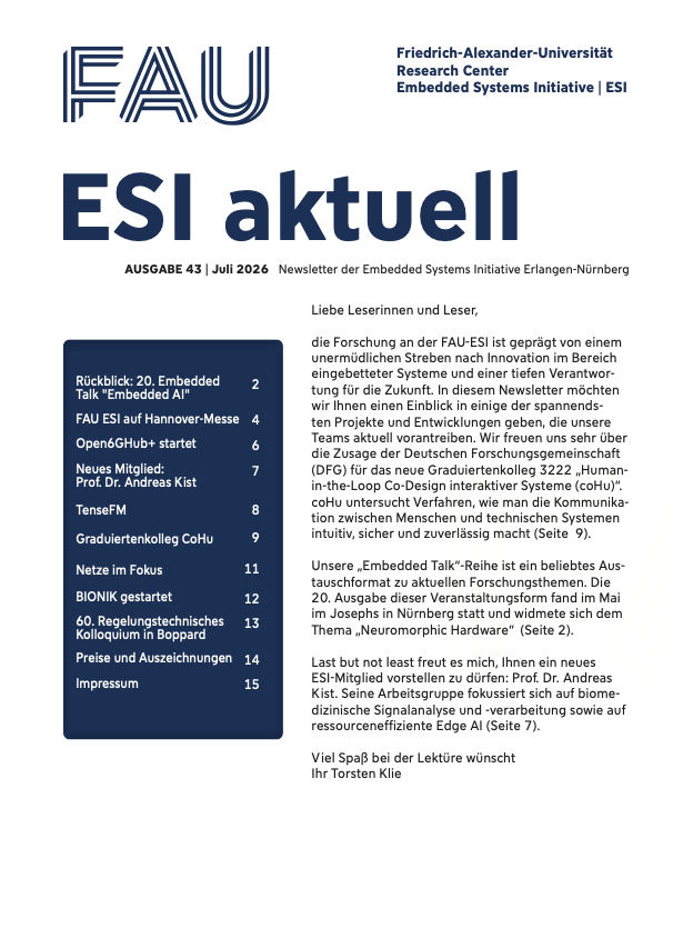 Ausgabe 43 des Newsletters ESIaktuell