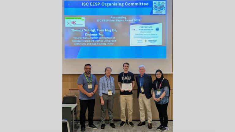 Best Paper Award auf der ISC 2026: Erforschung der Energieeffizienz der Next-Gen-Arithmetic